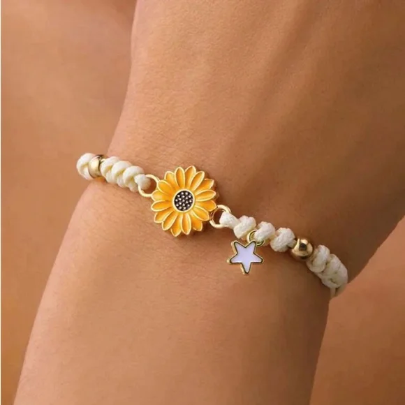 ⚠️Clearance Colorful Handmade Sunflower Bracelets SS - Picture 3 of 10